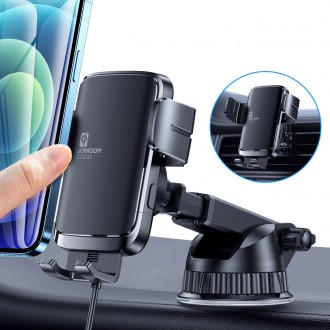 Joyroom Car Electric Qi Wireless Charger 15W with Holder Black (JR-ZS242)