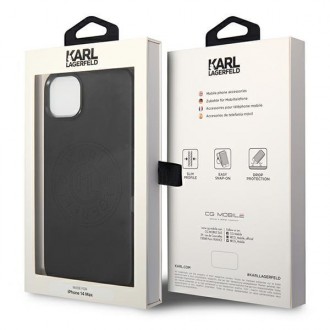 Karl Lagerfeld KLHCP14MFWHK iPhone 14 Plus 6,7" hardcase czarny/black Leather Perforated Logo