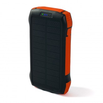 Solární powerbanka Choetech s indukčním nabíjením 20000mAh PD 20W / QC 18W / Qi 10W oranžová (B657)