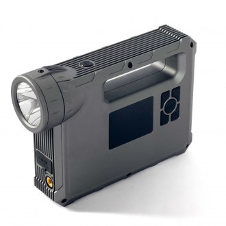 Choetech startér s kompresorem, powerbanka 8000mAh, LED svítilna černá (TC0017)