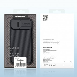 Nillkin CamShield Pro Case Durable Cover with camera protection shield for iPhone 13 black