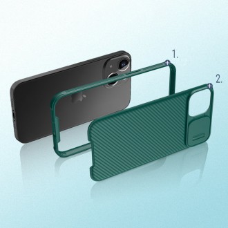 Nillkin CamShield Pro Case Durable Cover with camera protection shield for iPhone 13 black