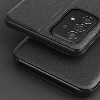 Eco Leather View Case elegant case with a flip cover and stand function for Samsung Galaxy A33 5G black