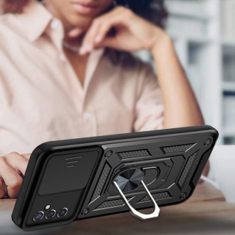 Pouzdro Hybrid Armor Camshield pro Samsung Galaxy A13 5G pancéřové pouzdro s krytem fotoaparátu modré