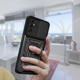 Pouzdro Hybrid Armor Camshield pro Samsung Galaxy A13 5G pancéřové pouzdro s krytem fotoaparátu modré