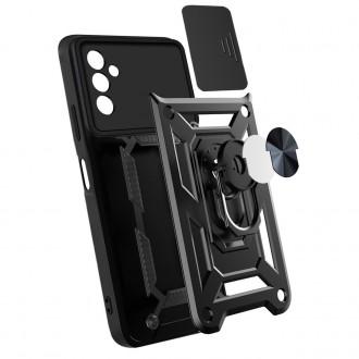Pouzdro Hybrid Armor Camshield pro Samsung Galaxy A13 5G pancéřové pouzdro s krytem fotoaparátu modré