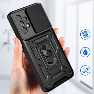 Pouzdro Hybrid Armor Camshield pro Samsung Galaxy A33 5G pancéřové pouzdro s krytem fotoaparátu růžové