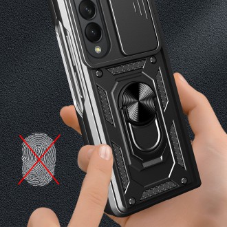 Pouzdro Hybrid Armor Camshield pro Samsung Galaxy Z Fold 4 pancéřové pouzdro s krytem fotoaparátu černé