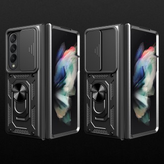 Pouzdro Hybrid Armor Camshield pro Samsung Galaxy Z Fold 4 pancéřové pouzdro s krytem fotoaparátu černé
