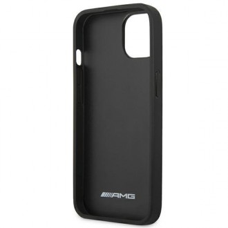 AMG AMHCP14MDOLBK iPhone 14 Plus 6.7 &quot;black / black hardcase Leather Hot Stamped