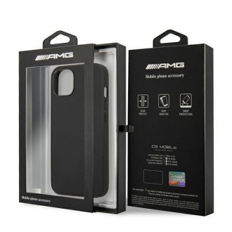 AMG AMHCP14SDOLBK iPhone 14 6.1 &quot;black / black hardcase Leather Hot Stamped