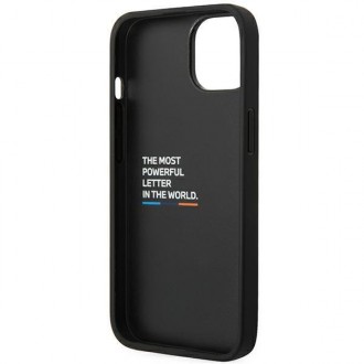 Case BMW BMHCP14M22NBCK iPhone 14 Plus 6.7 &quot;black / black Leather Carbon