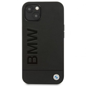 Case BMW BMHCP14MSLLBK iPhone 14 Plus 6.7 &quot;black / black Leather Stamp