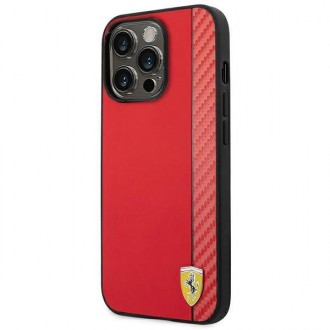 Ferrari FEHCP14LAXRE iPhone 14 Pro 6,1&quot; červený/červený pevný karbonový obal