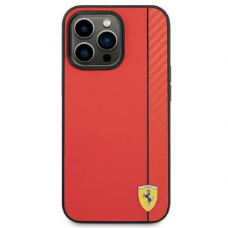 Ferrari FEHCP14LAXRE iPhone 14 Pro 6,1&quot; červený/červený pevný karbonový obal