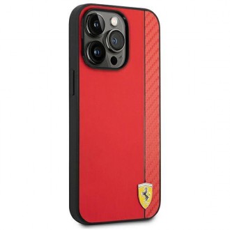 Ferrari FEHCP14LAXRE iPhone 14 Pro 6,1&quot; červený/červený pevný karbonový obal