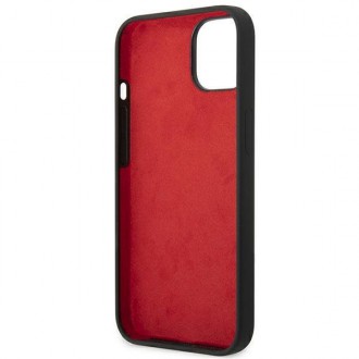 Ferrari FEHCP14SSIBK iPhone 14 6,1&quot; černo/černé pevné pouzdro silikonové kovové logo