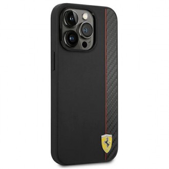 Ferrari FEHCP14XAXBK iPhone 14 Pro Max 6,7&quot; černo/černé pevné pouzdro Carbon