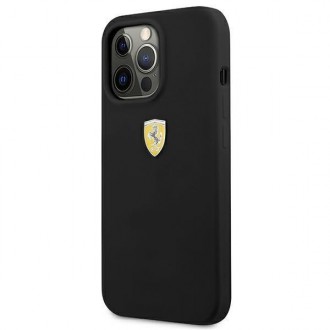 Ferrari FESSIHCP13LBK iPhone 13 Pro / 13 6,1&quot; černo/černé pevné silikonové pouzdro