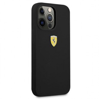 Ferrari FESSIHCP13LBK iPhone 13 Pro / 13 6,1&quot; černo/černé pevné silikonové pouzdro