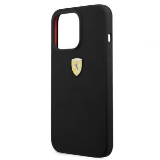 Ferrari FESSIHCP13LBK iPhone 13 Pro / 13 6,1&quot; černo/černé pevné silikonové pouzdro