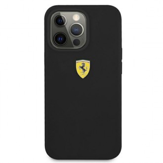 Ferrari FESSIHCP13XBK iPhone 13 Pro Max 6,7&quot; černo/černé pevné silikonové pouzdro