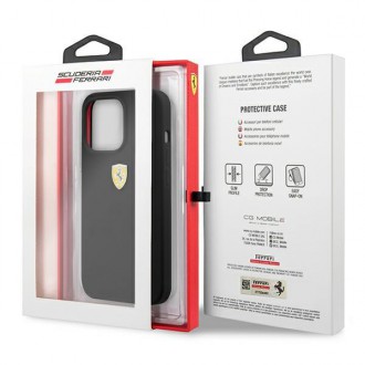 Ferrari FESSIHCP13XBK iPhone 13 Pro Max 6,7&quot; černo/černé pevné silikonové pouzdro