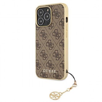 Guess GUHCP13LGF4GBR iPhone 13 Pro / 13 6.1 &quot;brown / brown hardcase 4G Charms Collection