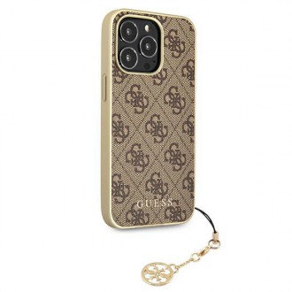 Guess GUHCP13LGF4GBR iPhone 13 Pro / 13 6.1 &quot;brown / brown hardcase 4G Charms Collection