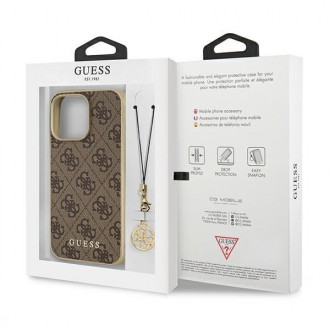 Guess GUHCP13LGF4GBR iPhone 13 Pro / 13 6.1 &quot;brown / brown hardcase 4G Charms Collection