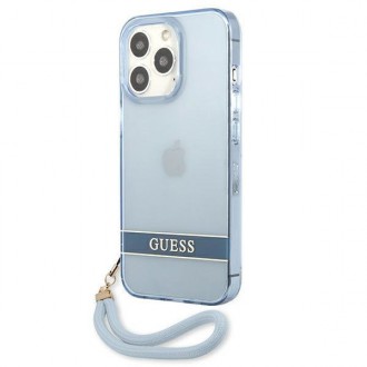 Guess GUHCP13LHTSGSB iPhone 13 Pro / 13 6,1 &quot;blue / blue hardcase Translucent Stap