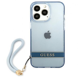 Guess GUHCP13LHTSGSB iPhone 13 Pro / 13 6,1 &quot;blue / blue hardcase Translucent Stap