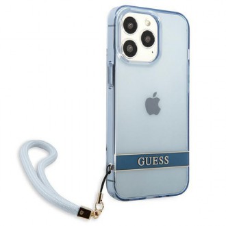 Guess GUHCP13LHTSGSB iPhone 13 Pro / 13 6,1 &quot;blue / blue hardcase Translucent Stap