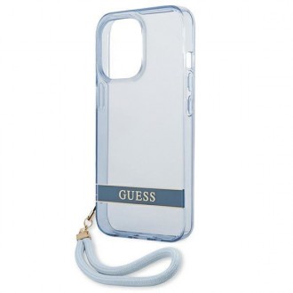 Guess GUHCP13LHTSGSB iPhone 13 Pro / 13 6,1 &quot;blue / blue hardcase Translucent Stap