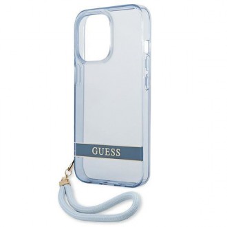Guess GUHCP13LHTSGSB iPhone 13 Pro / 13 6,1 &quot;blue / blue hardcase Translucent Stap