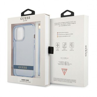 Guess GUHCP13LHTSGSB iPhone 13 Pro / 13 6,1 &quot;blue / blue hardcase Translucent Stap