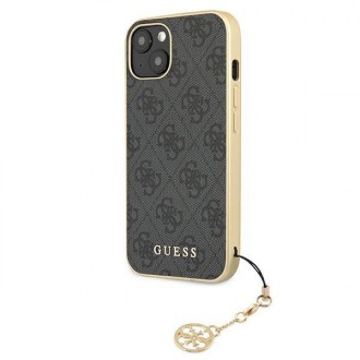 Guess GUHCP13MGF4GGR iPhone 13 6.1 &quot;gray / gray hardcase 4G Charms Collection