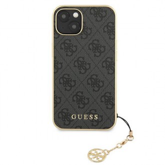 Guess GUHCP13MGF4GGR iPhone 13 6.1 &quot;gray / gray hardcase 4G Charms Collection