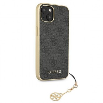 Guess GUHCP13MGF4GGR iPhone 13 6.1 &quot;gray / gray hardcase 4G Charms Collection