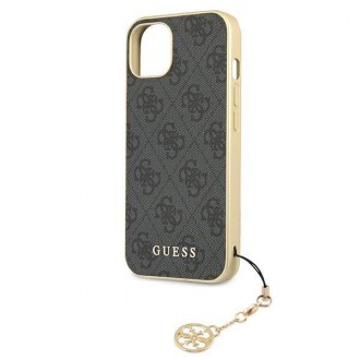Guess GUHCP13MGF4GGR iPhone 13 6.1 &quot;gray / gray hardcase 4G Charms Collection