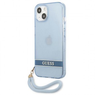 Guess GUHCP13MHTSGSB iPhone 13 6.1 &quot;blue / blue hardcase Translucent Stap