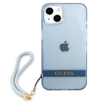 Guess GUHCP13MHTSGSB iPhone 13 6.1 &quot;blue / blue hardcase Translucent Stap