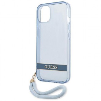 Guess GUHCP13MHTSGSB iPhone 13 6.1 &quot;blue / blue hardcase Translucent Stap