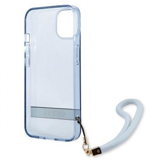 Guess GUHCP13MHTSGSB iPhone 13 6.1 &quot;blue / blue hardcase Translucent Stap