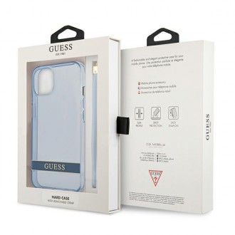 Guess GUHCP13MHTSGSB iPhone 13 6.1 &quot;blue / blue hardcase Translucent Stap