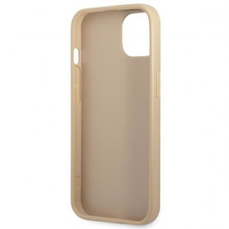 Guess GUHCP13SPSATLE iPhone 13 mini 5,4 &quot;beige / beige hardcase SaffianoTriangle Logo
