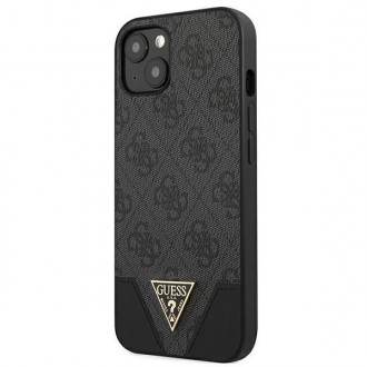 Guess GUHCP13SPU4GHBK iPhone 13 Mini 5,4 &quot;gray / gray hardcase 4G Triangle Collection