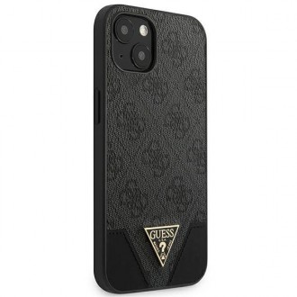 Guess GUHCP13SPU4GHBK iPhone 13 Mini 5,4 &quot;gray / gray hardcase 4G Triangle Collection