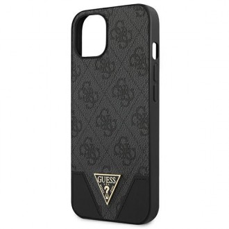 Guess GUHCP13SPU4GHBK iPhone 13 Mini 5,4 &quot;gray / gray hardcase 4G Triangle Collection