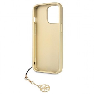 Guess GUHCP13XGF4GBR iPhone 13 Pro Max 6,7" brązowy/brown hardcase 4G Charms Collection